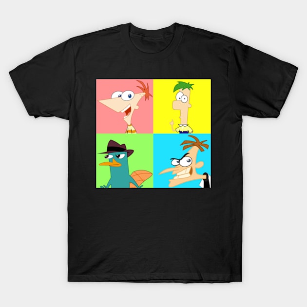 Phineas Ferb Pop T-Shirt by LuisP96